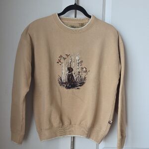 FIELD TESTED by Outdoor Life Tan Sweater with Embroidered Labrador Design